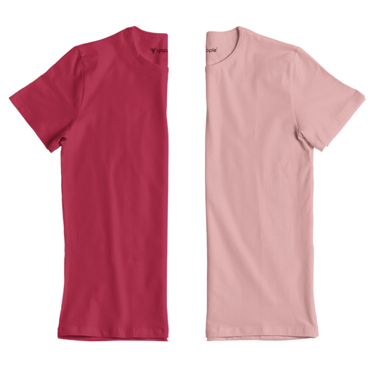 BFF Twin Combo : Red & Pink Tees - Made for Sharing