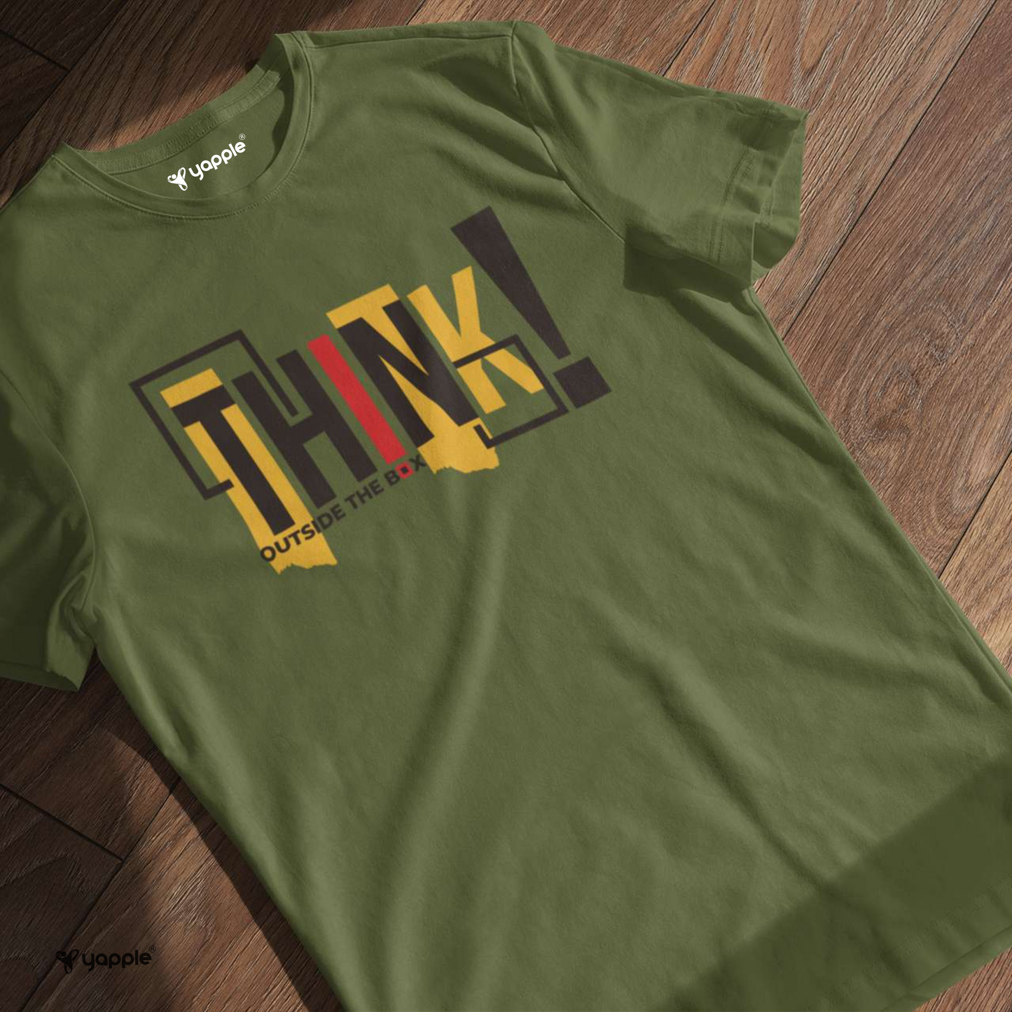 Think Outside The Box Green T-Shirt