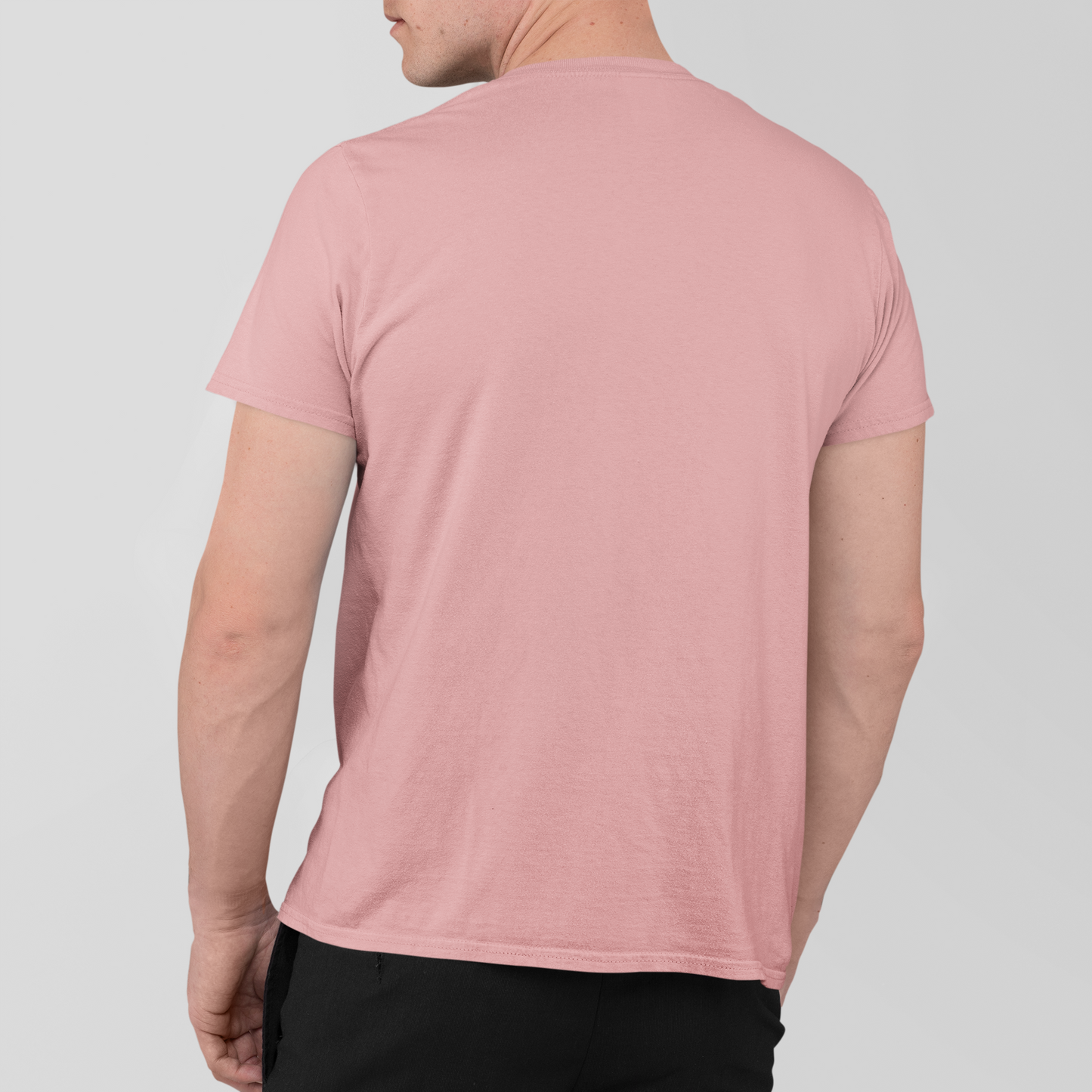 Chal Rasta Naap Printed Round Neck Cotton Tshirt - Pink