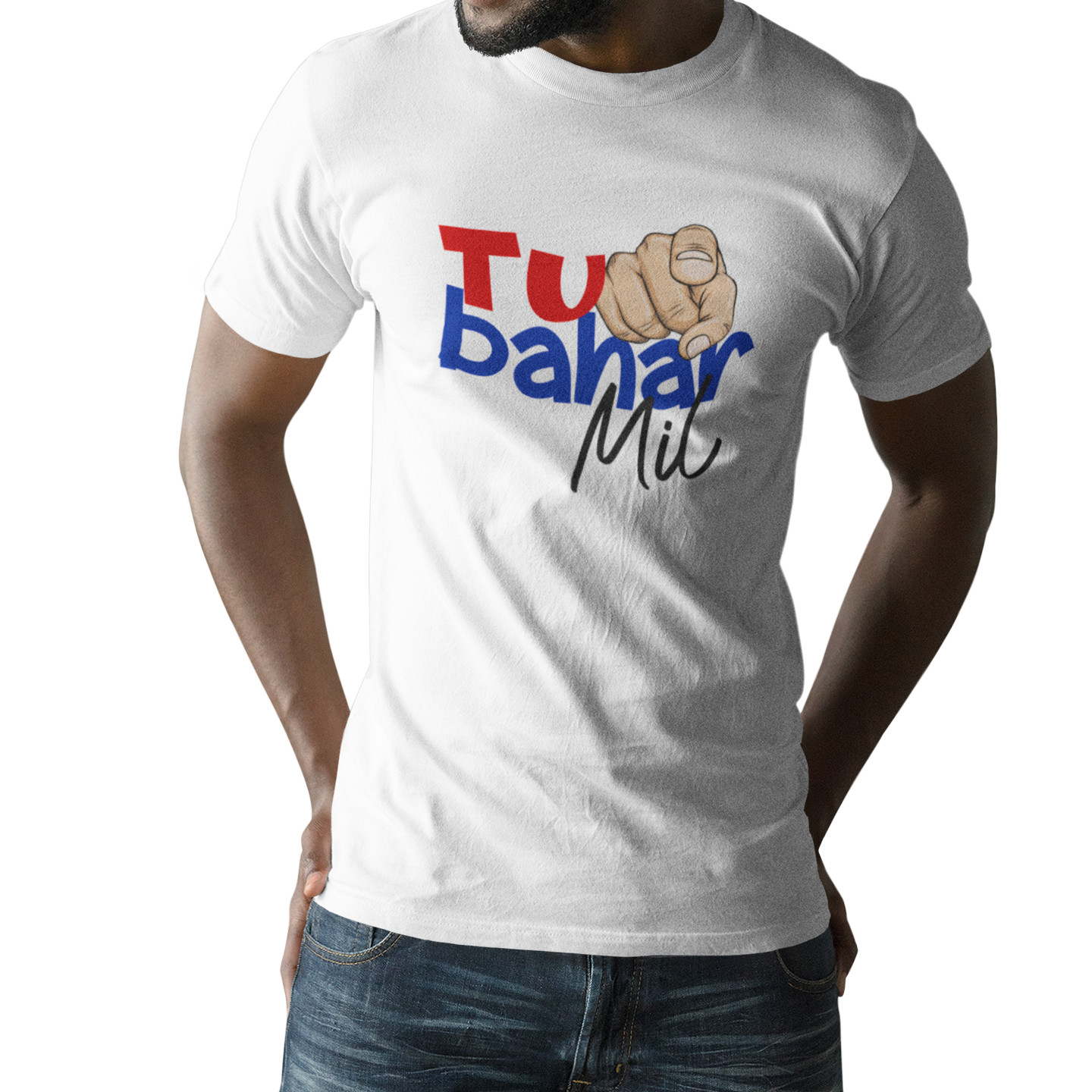 Tu Bahar Mil Printed T-Shirt - White