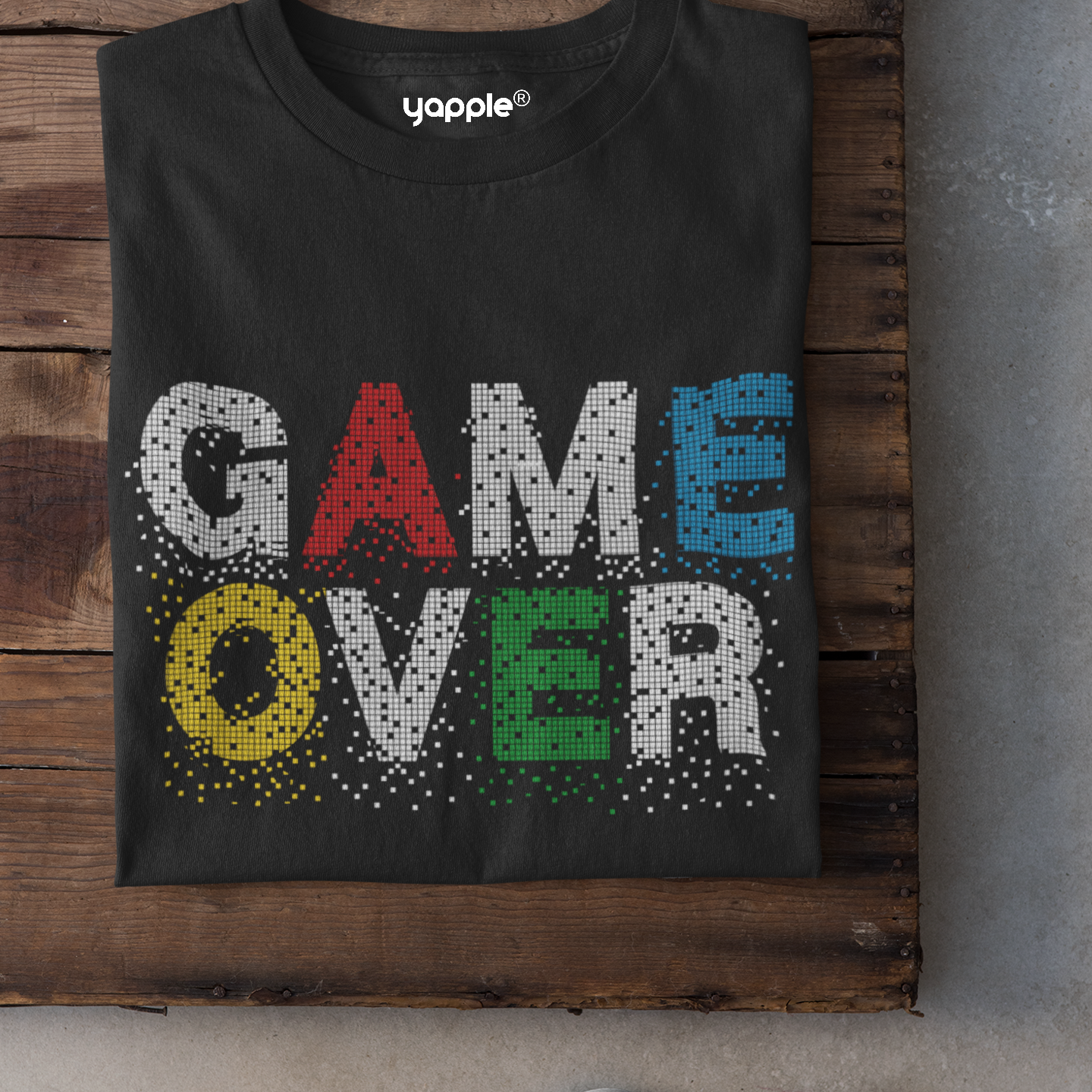 Game Over Round Neck Cotton T-Shirt
