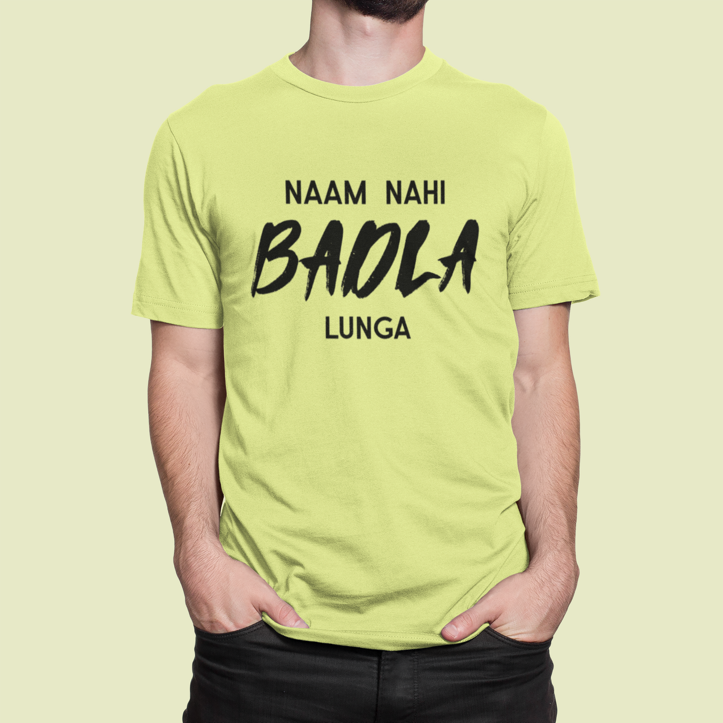 Naam Nahi Badla Lunga Doctor T-Shirt - 100% Cotton Round Neck Funny Medical Tee