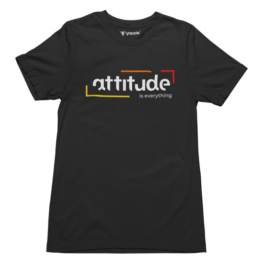 Own Your Day: Attitude Is Everything Round Neck Cotton T-Shirt