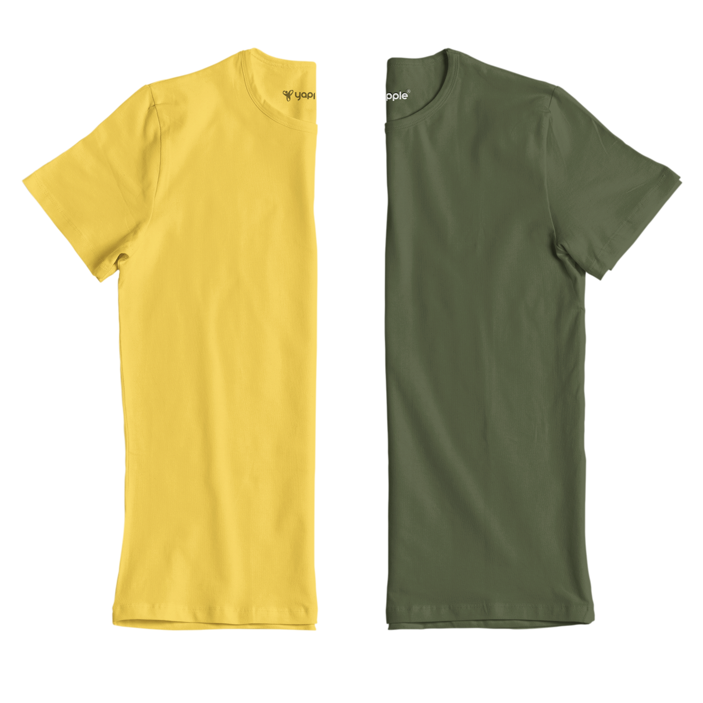 Sunshine & Sprout Round Neck T-Shirt Duo (Yellow & Green)