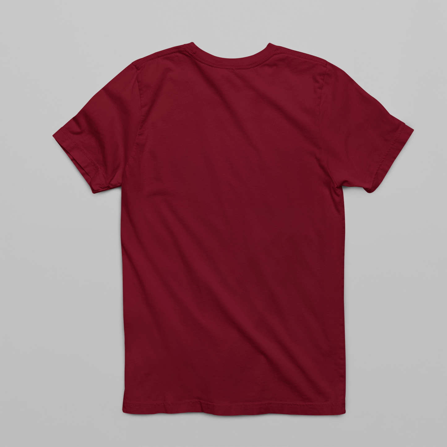 Hi Nice to Meet You Round Neck Cotton T-Shirt - Maroon