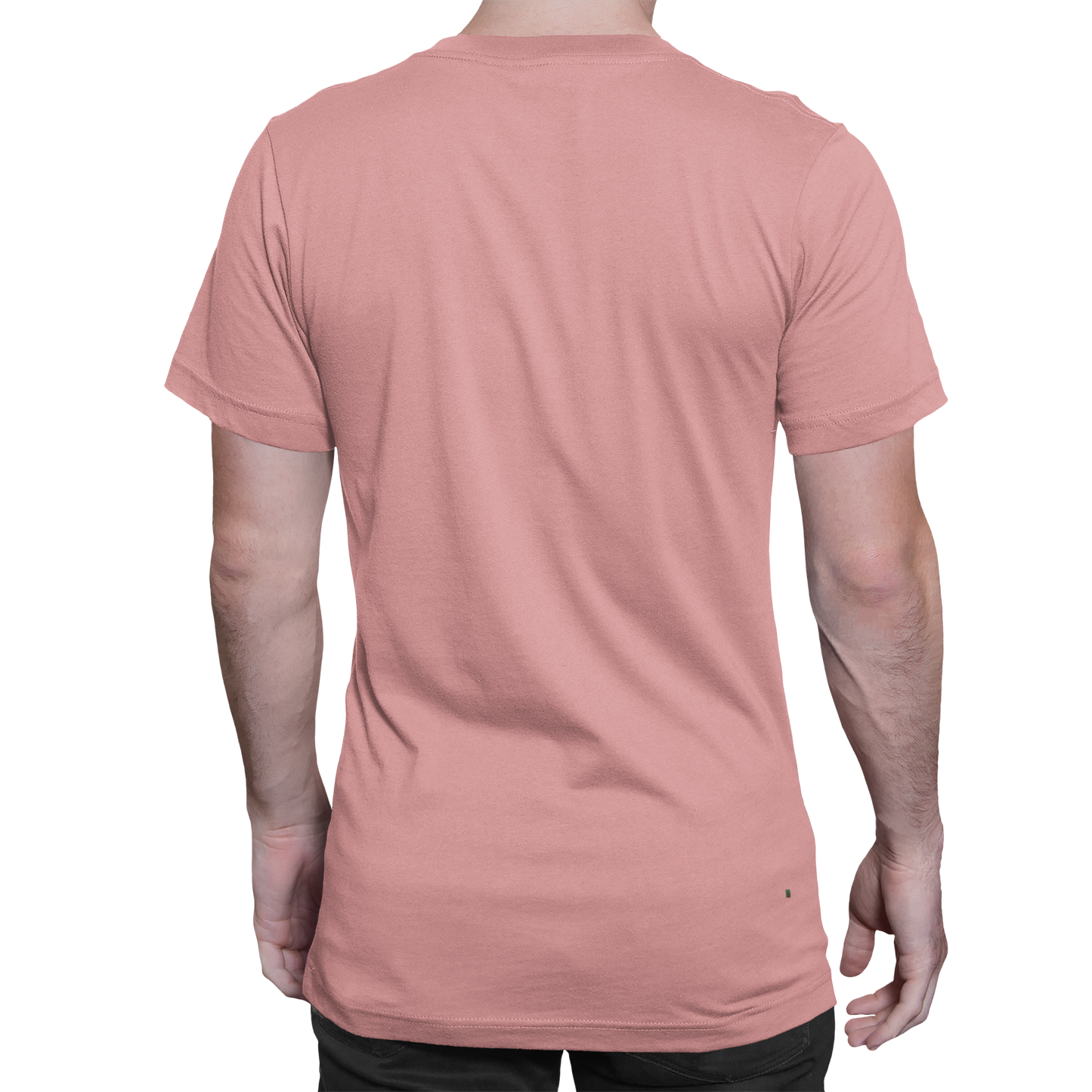 Plain Peachy Pink Round Neck T-Shirt