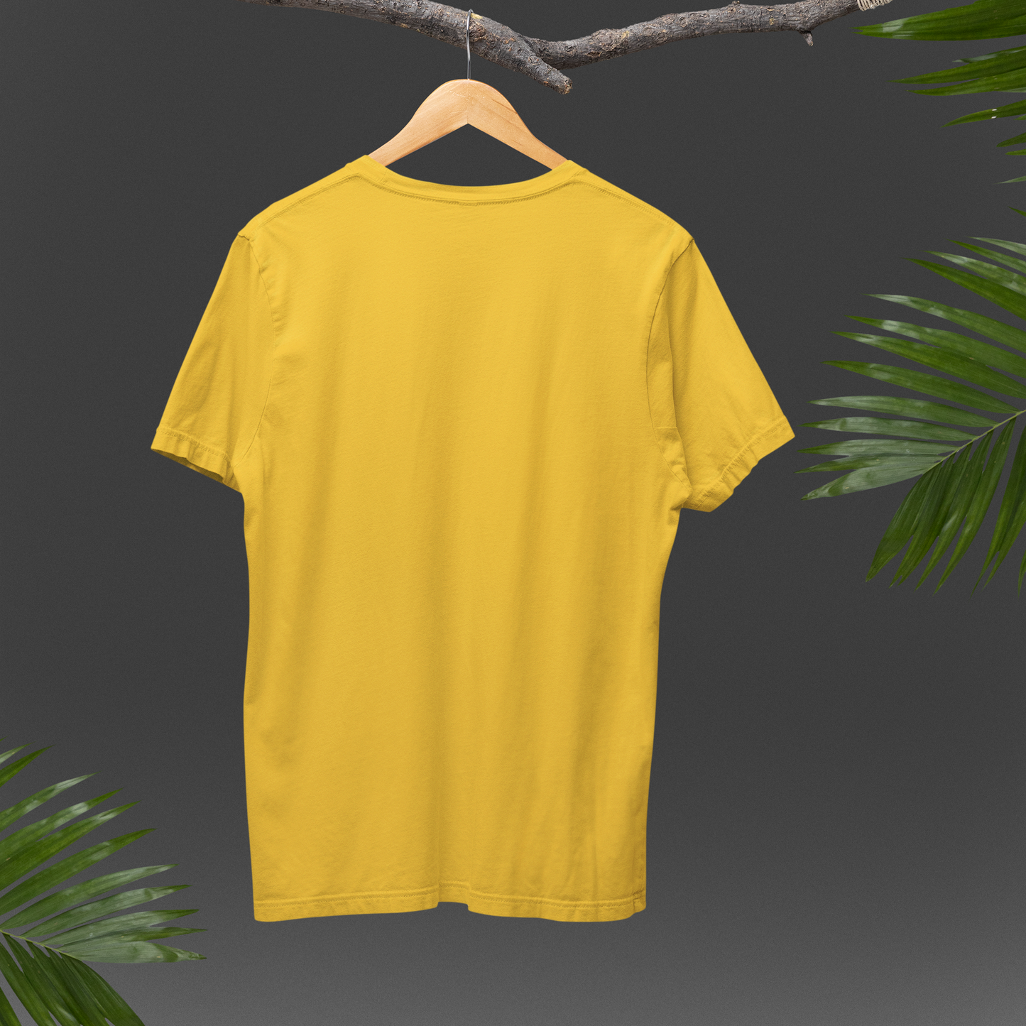 Men Printed Tee Shirts - Vibrant Yellow