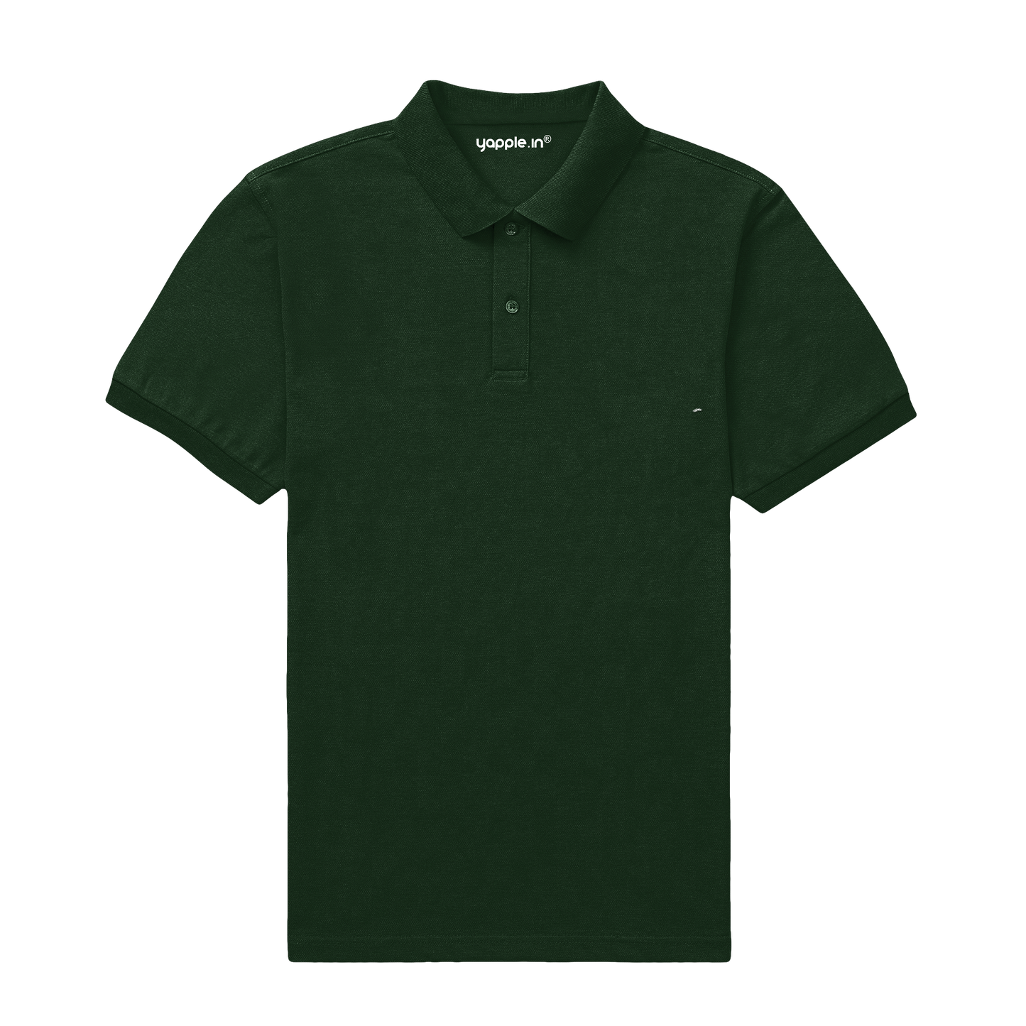 Plain Green Color Polo Neck T-Shirt